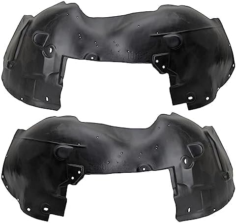 Set Of 2 Front Fender Liner Right Passenger & Left Driver Side Direct Replacement Compatible With 2007-2013 Chevrolet Avalanche / 2007-2014 Tahoe/Suburban GM1251123 GM1250123