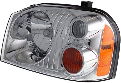 Set Of 2 Front Head Light Assembly Plastic Left Driver & Right Passenger Side Direct Replacement Compatible With 2001-2004 Nissan Frontier NI2502130 NI2503130 260608Z325 260108Z325