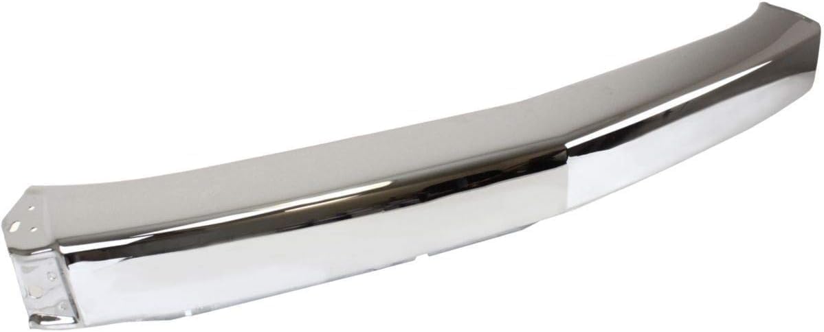Front Bumper Chrome Steel + Lower Valance + Extension + End Caps + Brackets + Fog Lights Driver & Passenger Side Direct Replacement Compatible With 2007-2013 Chevrolet Silverado 1500