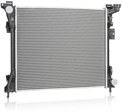 Front Radiator Aluminum Core Direct Replacement Compatible With 2014-2018 Jeep Cherokee CH3010363 CH3010371 68197299AC 68229284AB