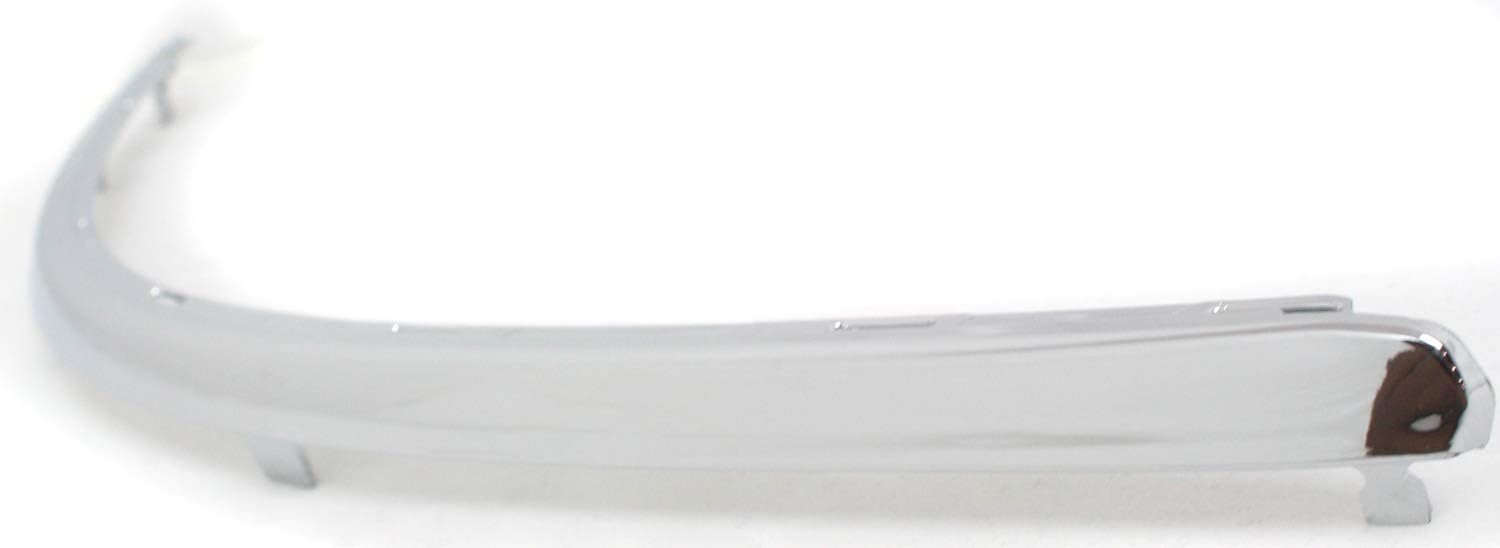 Set Of 2 Front Bumper Upper Molding Chrome Left Driver & Right Passenger Side Direct Replacement Compatible With 2001-2005 Volkswagen Passat VW1046102 VW1047102 3B08072442ZZ