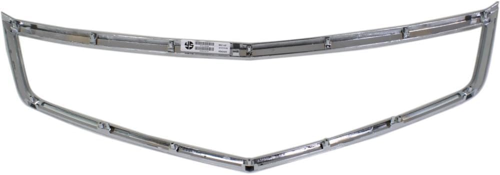 Front Grille Molding Chrome Direct Replacement Compatible With 2006-2008 Acura TSX AC1210108 71122SECA02