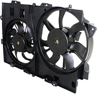 Front Radiator Dual Fan Assembly Direct Replacement Compatible with 2006-2008 Chevrolet Equinox/Pontiac Torrent GM3115204 GM3110160 19130470-PFM 19130470 19130471 19129813 19129814