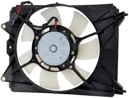 Set of 2 Front Radiator Cooling Fan Assembly Plastic Left Driver & Right Passenger Side Direct Replacement Compatible with 2012-2015 Honda Civic HO3115158 HO3115159