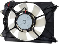 Set of 2 Front Radiator Cooling Fan Assembly Plastic Left Driver & Right Passenger Side Direct Replacement Compatible with 2012-2015 Honda Civic HO3115158 HO3115159