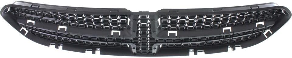 Front Grille Insert Textured With Chrome Trim Direct Replacement Compatible With 2014-2020 Dodge Durango CH1202104 5113713AB