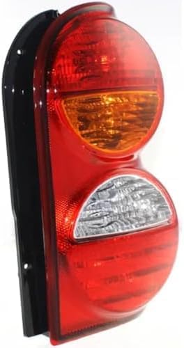 Set Of 2 Tail Light Assembly Plastic Left Driver & Right Passenger Side Direct Replacement Compatible With 2002-2004 Jeep Liberty CH2801149 CH2800149 55155828AH 55155829AH