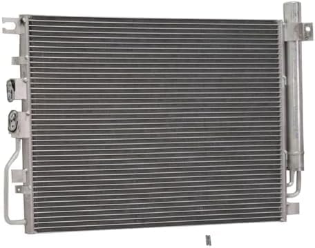 Front AC Condenser Aluminum Core Direct Replacement Compatible With 2007-2009 Suzuki XL-7/2008-2017 Chevrolet Equinox / 2008-2009 Pontiac Torrent / 2010-2017 GMC Terrain GM3030284