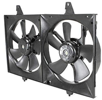 Front Radiator Cooling Dual Fan Plastic Direct Replacement Compatible with 1995-1999 Nissan Maxima / 1996-1999 Infiniti I30 IN3115101 NI3115103 NI3115109 214812L700 214813L900