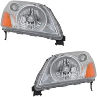 Set Of 2 Front Headlight Lens And Housing Right Passenger & Left Driver Side Direct Replacement Compatible With 2003-2005 Honda Pilot HO2518105 HO2519105 33151S9VA01 33101S9VA01