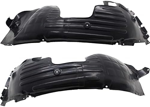 Set Of 2 Front Fender Liner Right Passenger & Left Driver Side Direct Replacement Compatible With 2016-2018 Kia Optima KI1249151 KI1248151 86811D4000 86812D4000