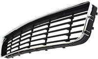 Front Bumper Grille Chrome Shell With Dark Gray Insert Plastic Direct Replacement Compatible With 2006-2011 Chevrolet Impala GM1036106 10333711