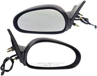 Set of 2 Front Power Mirror Non-Folding And Heated Textured Right Passenger & Left Driver Side Direct Replacement Compatible With 1999-2004 Ford Mustang FO1320171 FO1321171