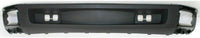 Front Bumper Chrome Steel + Lower Valance Extension Textured + End Caps Primed Direct Replacement Compatible With 2007-2013 Chevrolet Silverado 1500 GM1092191 GM1092192 GM1002830