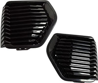 Set of 2 Front Fog Light Cover Plastic Right Passenger & Left Driver Side Direct Replacement Compatible With 2019-2022 GMC Sierra 1500 GM1039241 GM1038241 84220372 84220373