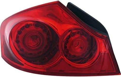 Set Of 2 Tail Light Assembly Right Passenger & Left Driver Side Direct Replacement Compatible With 2009-2013 Infiniti G37 / 2007-2008 G35 / 2015 Q40 / 2011-2012 G25 IN2801118