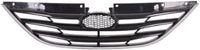 Front Grille Primed Shell And Insert With Chrome Molding Direct Replacement Compatible With 2011-2013 Hyundai Sonata HY1200162 863503S000-PFM