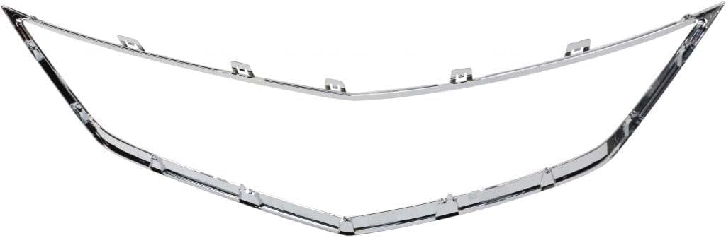 Front Grille Frame Outline Trim Chrome Direct Replacement Compatible With 2016-2018 Acura ILX AC1202108 71122TX6A51
