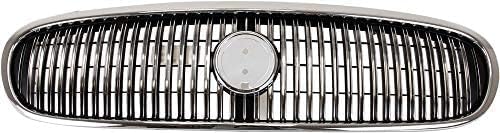 Front Grille Chrome Shell With Primed Insert Plastic Direct Replacement Compatible With 1997-1999 Buick LeSabre GM1200394 25625903