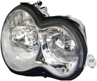 Front Headlight Assembly Left Driver and Right Passenger Side Direct Replacement Compatible With 2005-2007 Mercedes Benz C-Class MB2502148 MB2502209 MB2503148 MB2503209 2038201559
