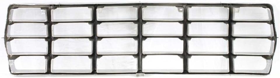 Front Grille Chrome Shell And Insert Direct Replacement Compatible With 1978-1979 Ford F-Series FO1200111 D8TZ8150C