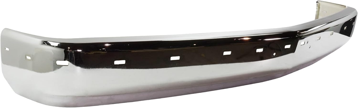 AUTOS PARTS PLUS Front Bumper Face Bar Chrome Steel + Molding Impact Strip + Lower Valance Air Deflector Primed Direct Replacement Compatible With 1988-2000 Chevrolet C/K Series GM1002802 GM1057127