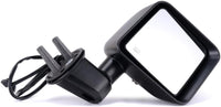Front Power Mirror Manual Folding Heated Textured Right Passenger Side Direct Replacement Compatible With 2015-2018 Jeep Wrangler CH1321390 68249846AD 68249846AC