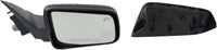 Front Power Mirror Non-Folding Heated With Primed & Textured 2 Caps Direct Replacement Compatible With 2008-2011 Ford Focus FO1321317 FO1321331 8S4Z17682CA-PFM