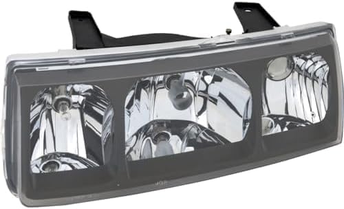 Set Of 2 Front Headlight Assembly With Black Interior Right Passenger & Left Driver Side Direct Replacement Compatible With 2002-2004 Saturn Vue GM2502228 GM2503228 22702945 22702946