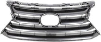 Front Grille Painted Silver Shell And Insert Plastic Direct Replacement Compatible With 2015-2017 Lexus NX200t / NX300h LX1200172 5311178010