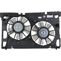 Front Radiator Dual Fan Assembly Direct Replacement Compatible with 2013-2018 Toyota RAV4 TO3115177 167110V210-PFM 167120V020 163610V340 163610V330