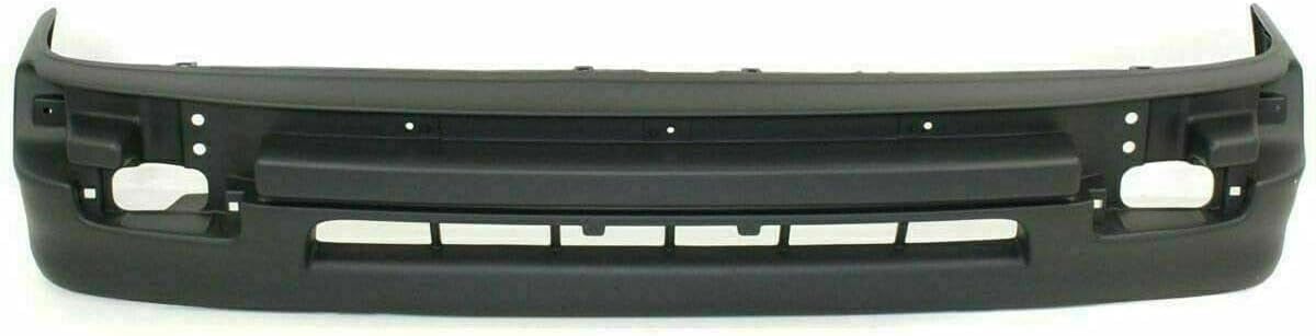 Front Bumper Chrome + Lower Valance Textured + Signal Light Left Driver & Right Passenger Side Direct Replacement Compatible With 1998-2000 Toyota Tacoma TO1095171 TO2530122 TO2531122