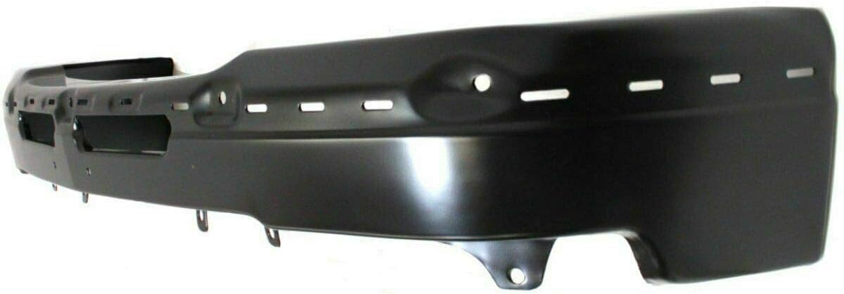 Front Bumper Primed Steel + Upper Cover + Lower Valance Textured Direct Replacement Compatible With Chevrolet Silverado 1500 2003-2006 GM1002417 GM1092173 GM1051110 15139805 89025748