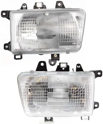 Set Of 2 Front Headlight Composite Assembly Right Passenger & Left Driver Side Direct Replacement Compatible With 1990-1995 Toyota 4Runner TO2503116 TO2502116 8111035100 8115035100
