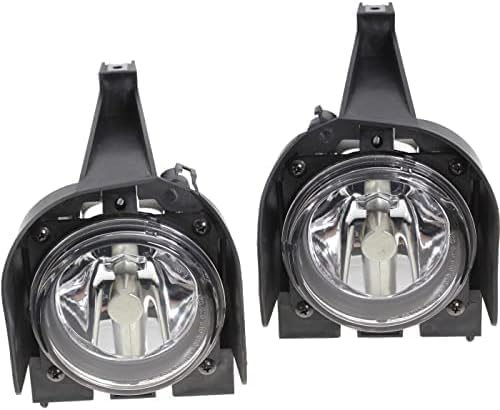 Set Of 2 Front Fog Lights Assembly Plastic Left Driver & Right Passenger Side Direct Replacement Compatible With 1999-2001 Ford Explorer FO2592176 FO2593176 XL2Z15200BA XL2Z15200AA