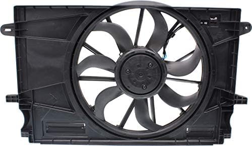 Front Radiator Fan Assembly Plastic Direct Replacement Compatible with 2016 Chevrolet Cruze GM3115290 39012568