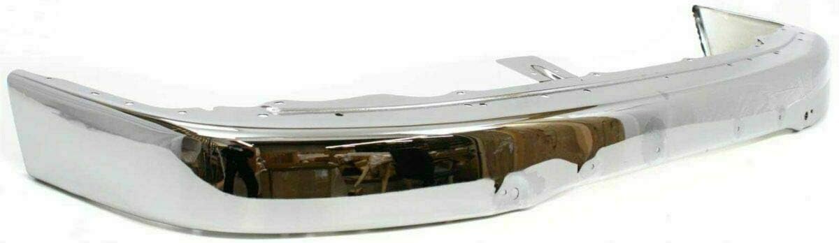 Front Bumper Chrome + Lower Valance Primed + Grille Extension Filler + Signal Lamp Left Driver & Right Passenger Side Direct Replacement Compatible With 1999-2002 Toyota 4Runner
