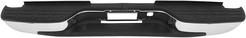 Rear Bumper Chrome Steel Fleetside Bed With Pad Provision & Mounting Bracket Direct Replacement Compatible With 2001-2006 Chevrolet Silverado/GMC Sierra 2500HD 3500 GM1103129