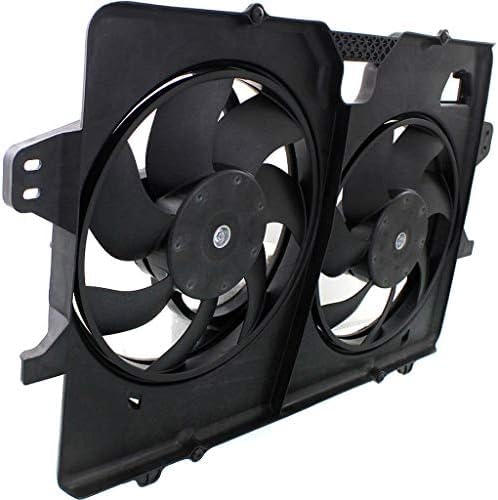 Front Radiator Dual Cooling Fan Shroud Assembly Plastic Direct Replacement Compatible with 2008-2012 Ford Escape/Mazda Tribute FO3115182 8L8Z8C607B
