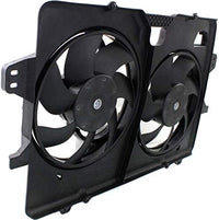 Front Radiator Dual Cooling Fan Shroud Assembly Plastic Direct Replacement Compatible with 2008-2012 Ford Escape/Mazda Tribute FO3115182 8L8Z8C607B