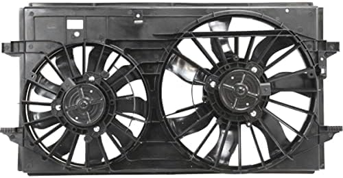 Front Radiator Fan Assembly Plastic Direct Replacement Compatible with 2006-2012 Chevrolet Malibu GM3115208 22719384