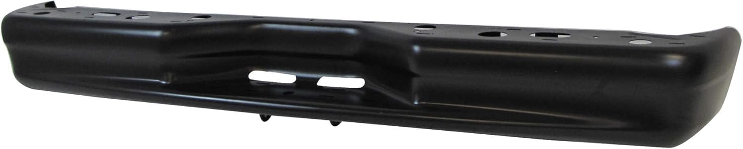 AUTOS PARTS PLUS Rear Step Bumper Face Bar Primed Steel Without Object Sensor Holes Direct Replacement Compatible With 1992-2014 Ford E-Series FO1102271 7C2Z17906GPTM