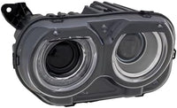 Front Head Light Assembly Halogen Left Driver Side Without Air Ducts Direct Replacement Compatible With 2015-2023 Dodge Challenger CH2502267 68174065AG 68174065AF