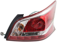 Set Of 2 Tail Light Assembly Plastic Left Driver & Right Passenger Side Direct Replacement Compatible With 2013 Nissan Altima NI2801195 NI2800195 265503TA0B 265553TA0B