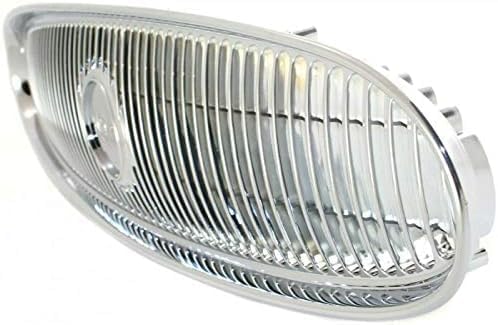 Front Grille Chrome Shell And Insert Direct Replacement Compatible With 2000-2005 Buick LeSabre GM1200427 25767965