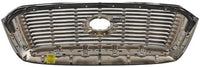 Front Grille Assembly Chrome Shell With Satin Nickel Insert Plastic Direct Replacement Compatible With 2010-2013 Toyota Tundra TO1200338 531000C250
