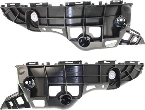 Set Of 2 Front Bumper Bracket Plastic Left Driver & Right Passenger Side Direct Replacement Compatible With 2017-2019 Toyota Highlander TO1043133 TO1042133 521450E080 521460E080