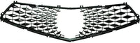 Front Grille Primed Shell With Mesh insert Plastic Direct Replacement Compatible With 2018-2020 Acura TLX AC1201100 71124TZ3A11