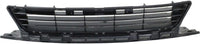 Front Bumper Upper & Lower Grille Assembly + Molding Chrome + Fog Lights Cover Left Driver & Right Passenger Side Direct Replacement Compatible With 2009-2011 Honda Civic HO1200198