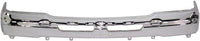 Front Bumper Chrome Steel + Upper Cover + Lower Valance + Extension Textured + Set of 4 Bracket Direct Replacement Compatible With 2003-2006 Chevrolet Silverado 1500